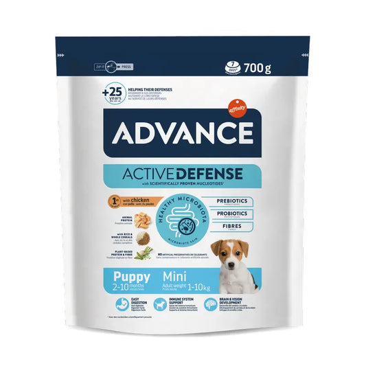 Advance Active Defense Mini Puppy – krmivo pre šteniatka, 700 g