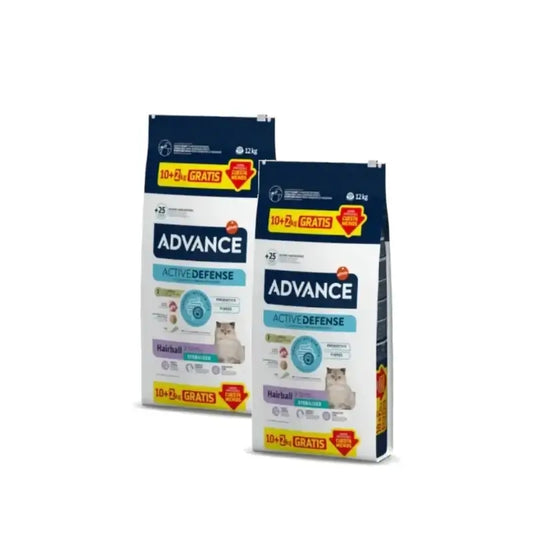 Advance Adult – krmivo pre nekastrované mačky s kuracím mäsom, balenie 2 x 10+2 kg