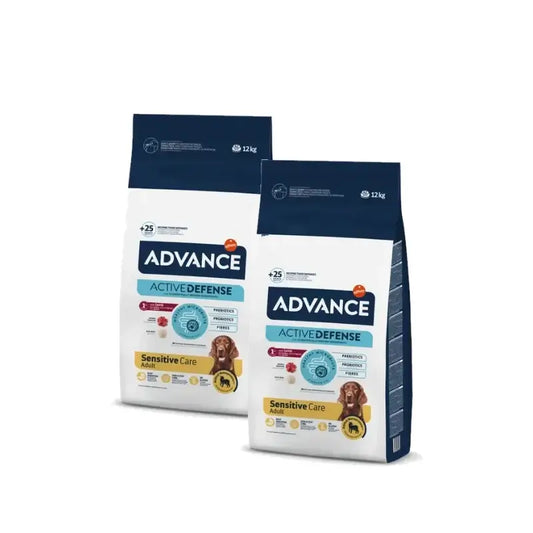 Advance Canine Adult Sensitive Jahňacie mäso a ryža, balenie 2 x 12 kg, krmivo pre psov