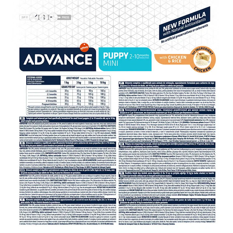 Advance Canine Puppy Mini Kurča a ryža 7,5 kg, krmivo pre psov