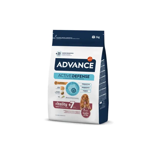 Advance Canine Senior Medium Kurča a ryža 3 kg, krmivo pre psov