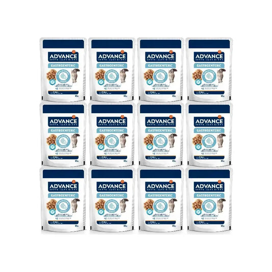 Advance Gastroenteric – mokré krmivo pre mačky, jednorazové balenia, 12 x 85 g