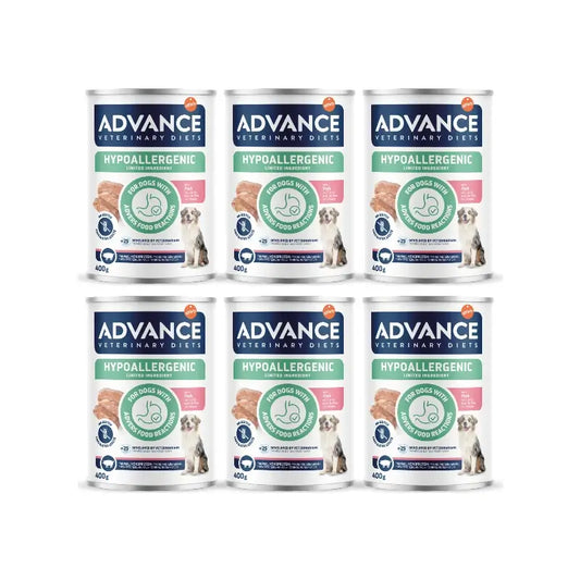 Advance – mokré krmivo pre psov s prasaťom, jednotlivé balenia, 6 x 400 g