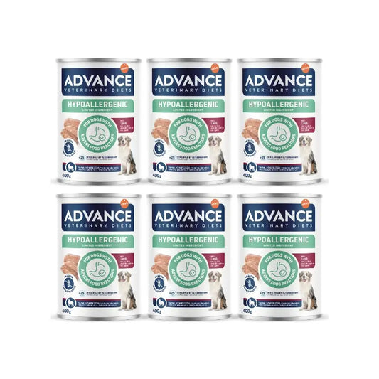 Advance – vlhké krmivo pre psov s jahňacím mäsom, jednorazové balenie, 6 x 400 g