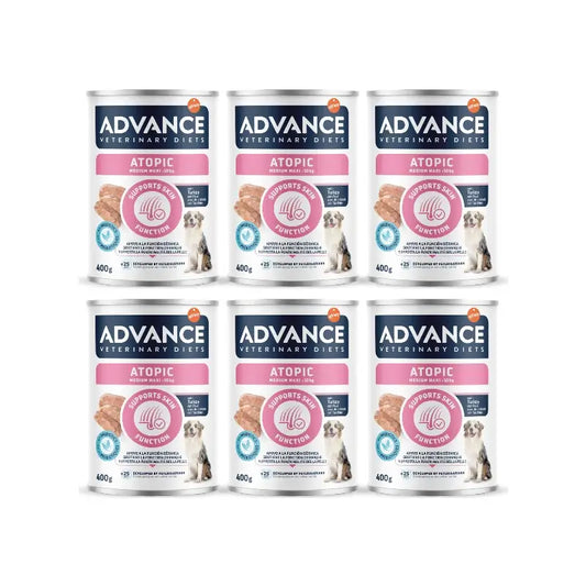 Advance vlhké krmivo Support Skin pre psov strednej a veľkej veľkosti, jednorazové balenie, 6 x 400 g