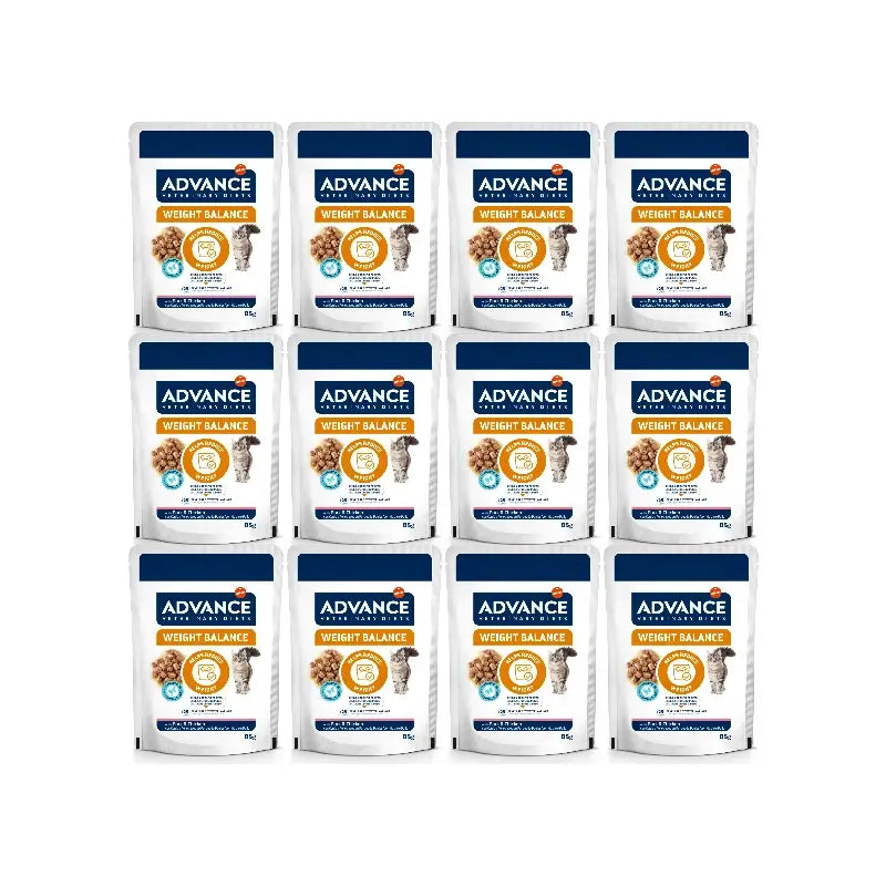 Advance Weight Balance – mokré krmivo pre mačky, jednotlivé porcie, 12 x 85 g