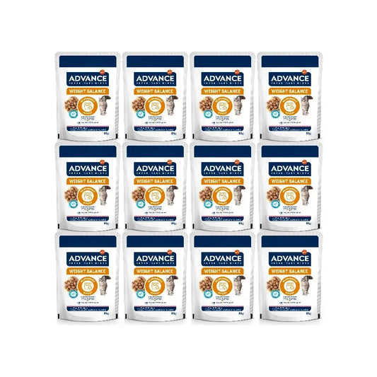 Advance Weight Balance – mokré krmivo pre mačky, jednotlivé porcie, 12 x 85 g