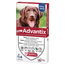 Advantix – antiparazitické pipety pre psov s hmotnosťou nad 25 kg, 4 kusy po 4 ml