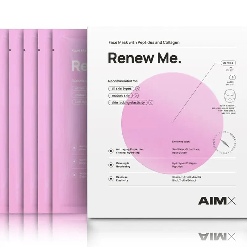 Aimx „Renew Me“ pleťová maska, 25 ml