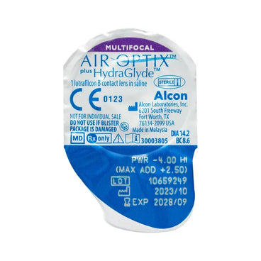 Air Optix Plus HydraGlyde – mesačné multifokálne kontaktné šošovky, 6 kusov