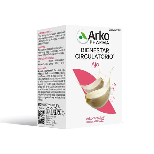 Arkopharma Arkocápsulas Garlic, 84 capsules