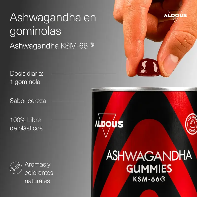 Aldous Bio Ashwagandha Ksm-66, 120 želé