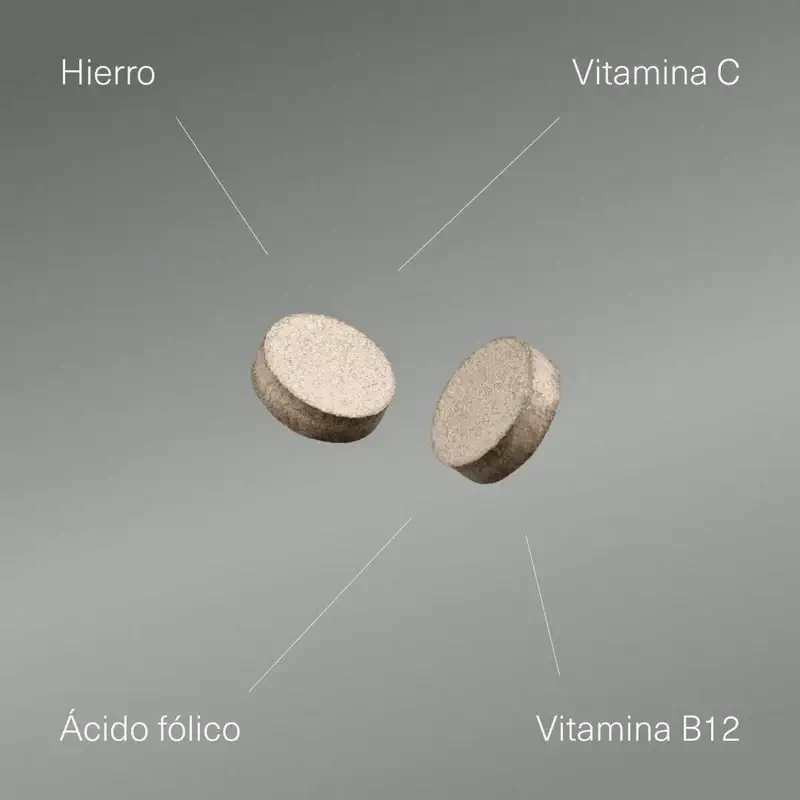 Aldous Bio – Železo, vitamín C, B12 a kyselina listová, 200 kapsúl