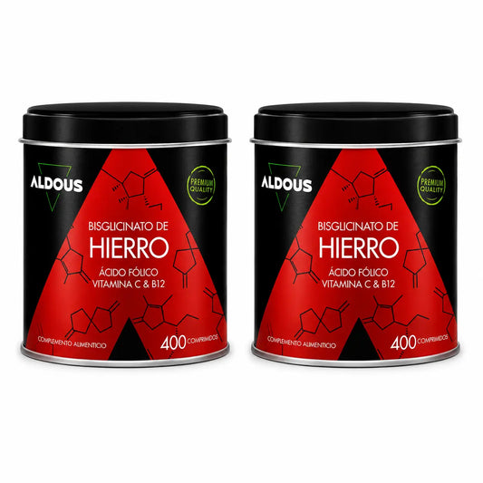 Aldous Bio – železo, vitamín C, vitamín B12 a kyselina listová, 200 kapsúl, balenie po 2