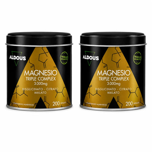 Aldous Bio Magnesio Complex Triple 3000 mg, 200 kapsúl, balenie po 2