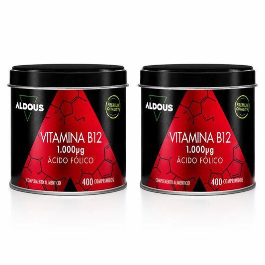Aldous Bio Vitamín B12 s kyselinou listovou, 400 tabliet, balenie po 2 ks