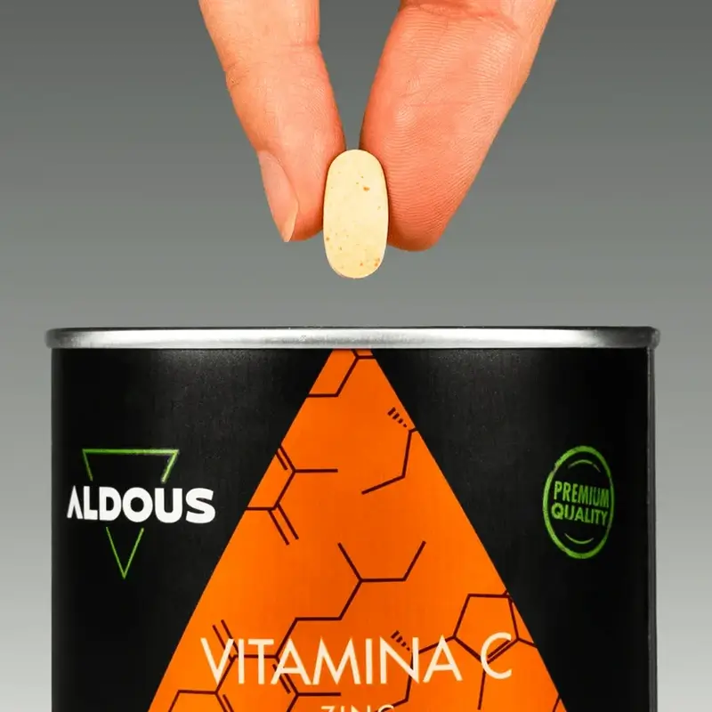 Aldous Bio Vitamín C so zinkom a koenzýmom Q10, 400 tabliet