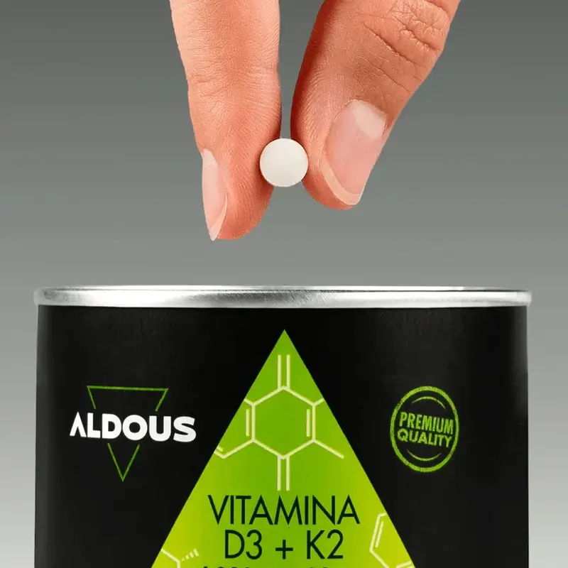 Aldous Bio Vitamín D3 + K2, 250 tabliet