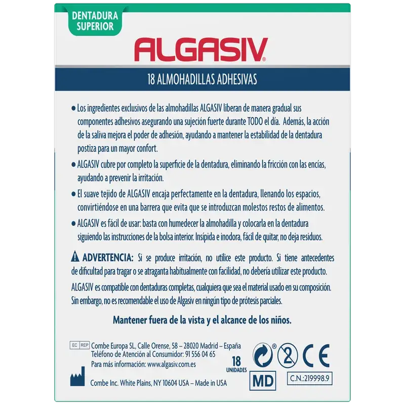 Algasiv Superior – vložky, 18 kusov