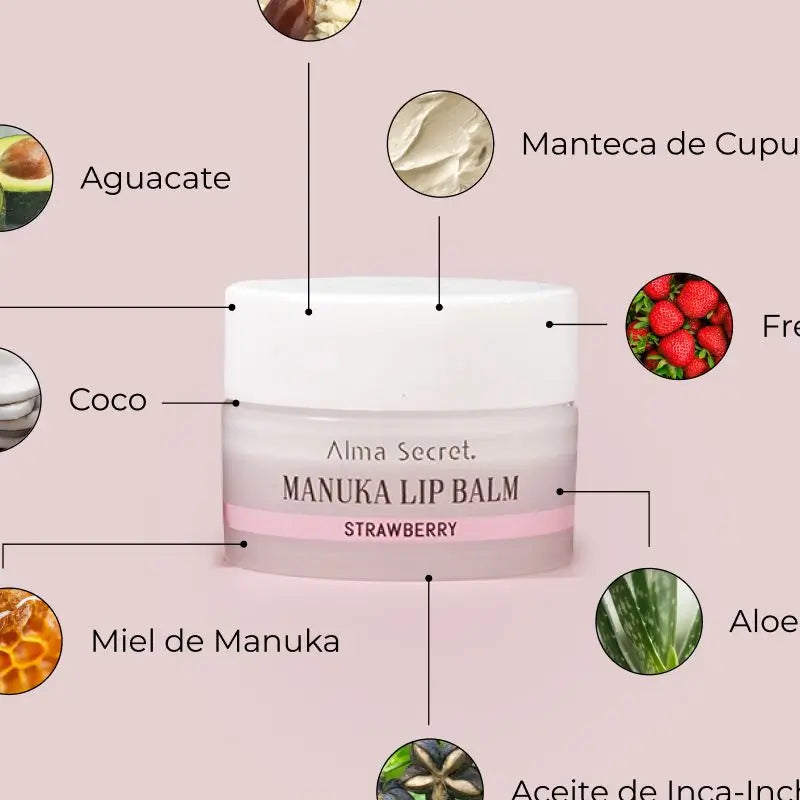 Alma Secret Balzam na pery Inca Inchi & Manuka – Jahoda –