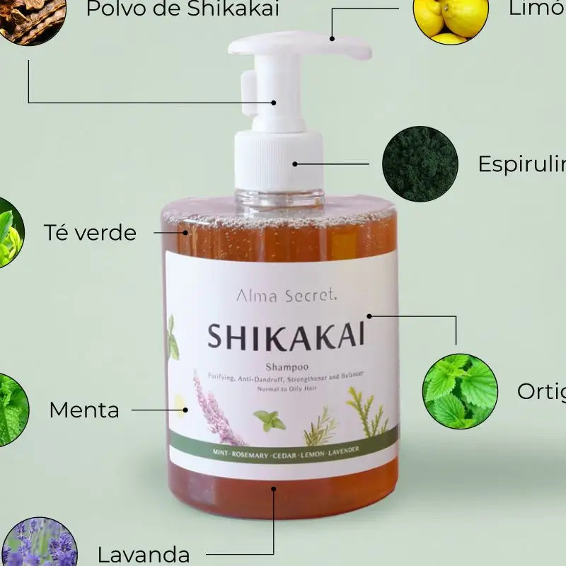 Alma Secret Šampón Shikakai (vypadávanie vlasov, mastné vlasy, lupiny a dermatitída)
