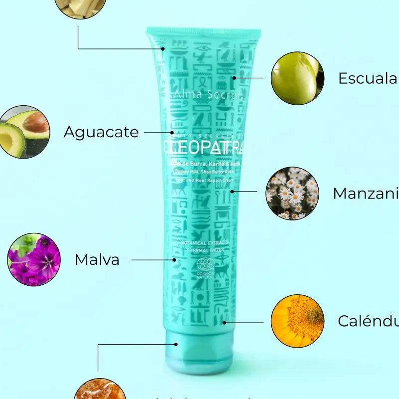Alma Secret Cleopatra – Hydratačný krém na päty s oslím mliekom, avokádom a mätou 