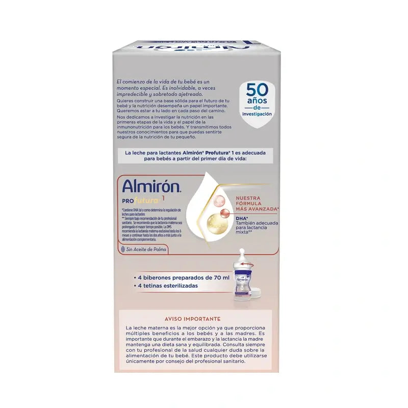 Almirón Profutura 1 Mini fľašky, 4 x 70 ml, 280 ml