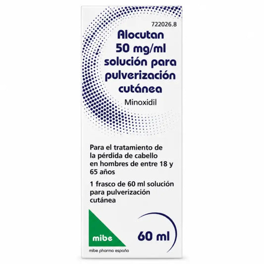 Alocutan 50 mg/ml Minoxidil – roztok na kožné postriekanie, 1 fľaša, 60 ml