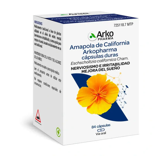Arkopharma Arkocápsulas California Poppy, 84 capsules