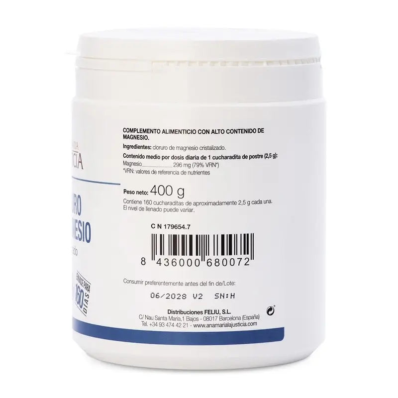 Ana Maria Lajusticia Kryštalický chlorid horečnatý, 400 g