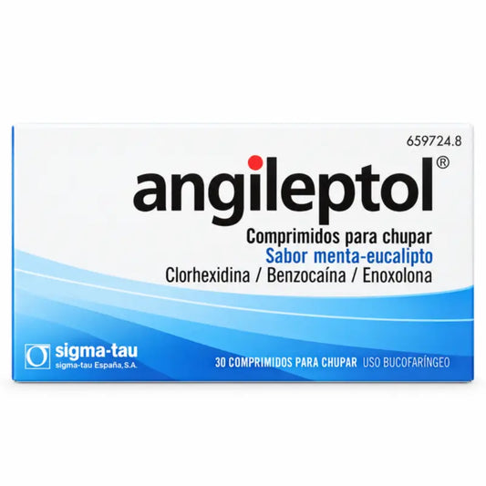 Angileptol s príchuťou mäty a eukalyptu, 30 tabliet, pre deti...