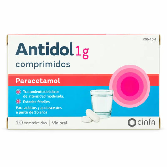 Antidol 1 g, 10 tabliet
