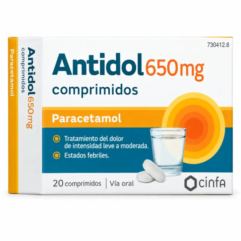 Antidol 650 mg, 20 tabliet