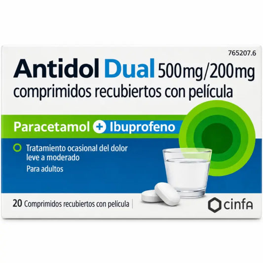 Antidol Dual 500 mg / 200 mg, 20 tabliet