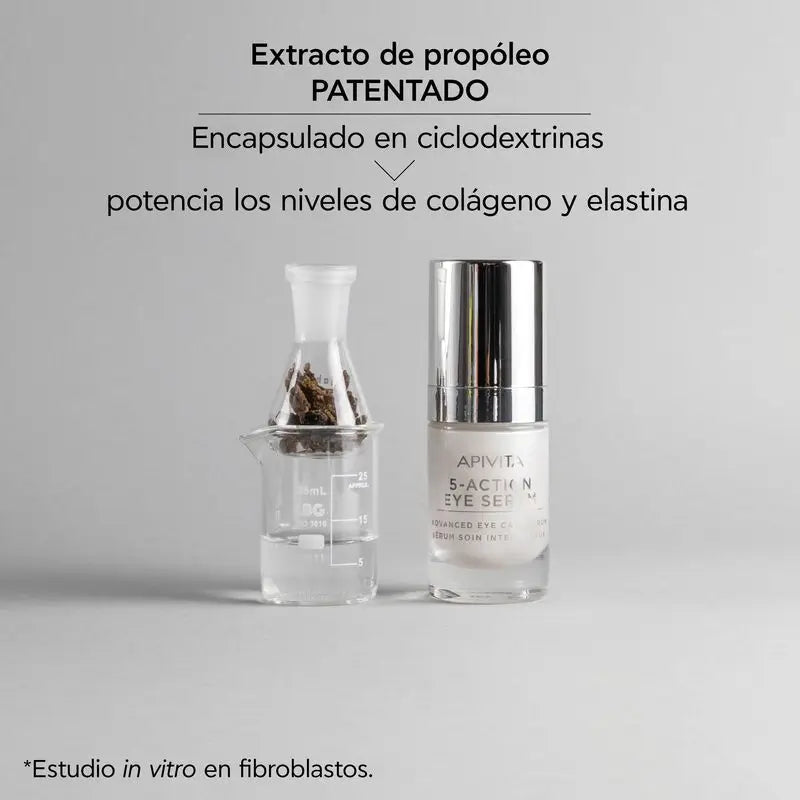 APIVITA 5-Action očné sérum s bielou ľaliou 15 ml