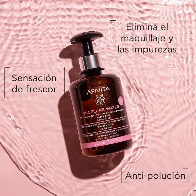 Apivita Upokojujúca micelárna voda na odlíčenie, 300 ml