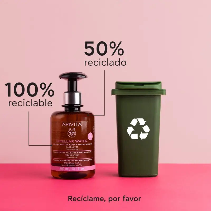 Apivita Upokojujúca micelárna voda na odlíčenie, 300 ml