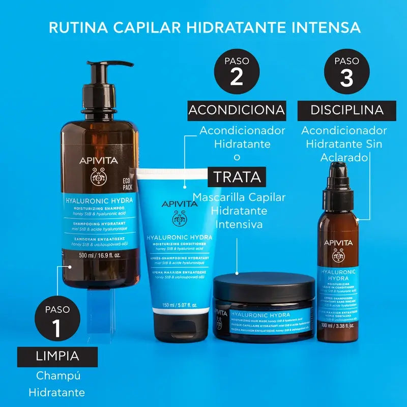 Apivita šampón Hyaluronic Hydra, 500 ml