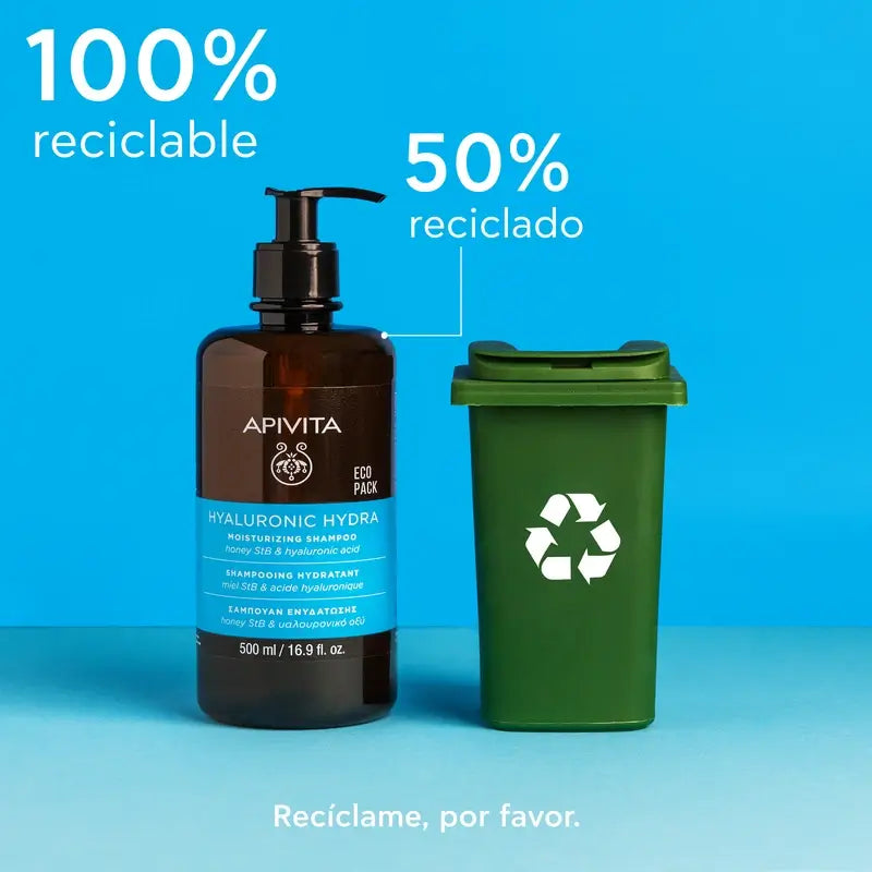 Apivita šampón Hyaluronic Hydra, 500 ml