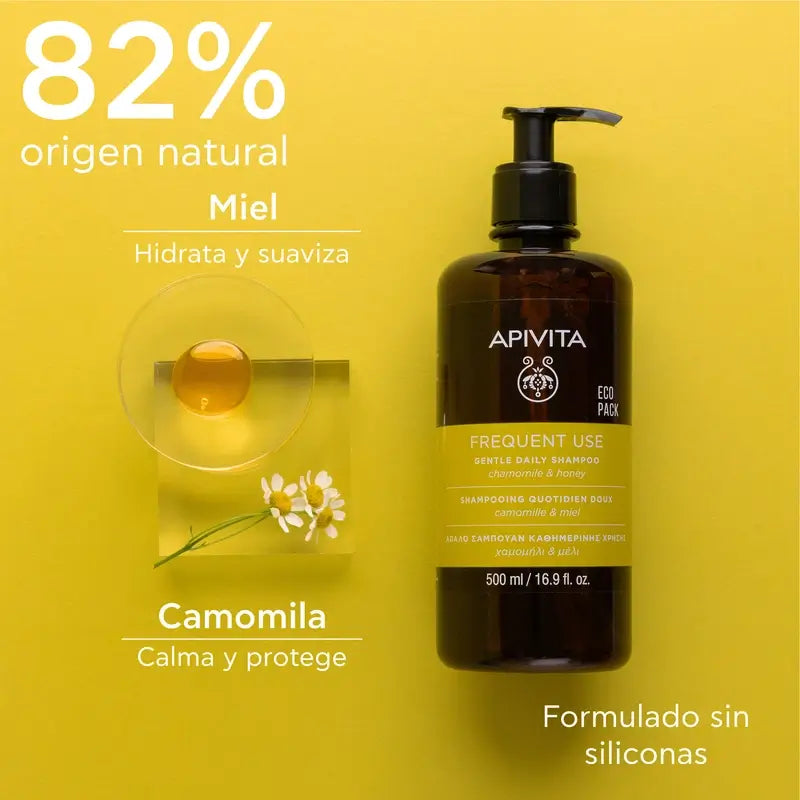 APIVITA Jemný šampón na každodenné použitie, 500 ml