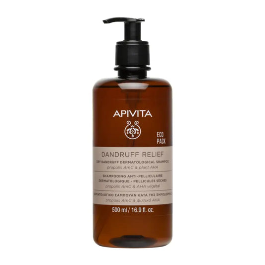 Apivita Ecopack – dermatologický šampón proti suchým lupinám, 500 ml