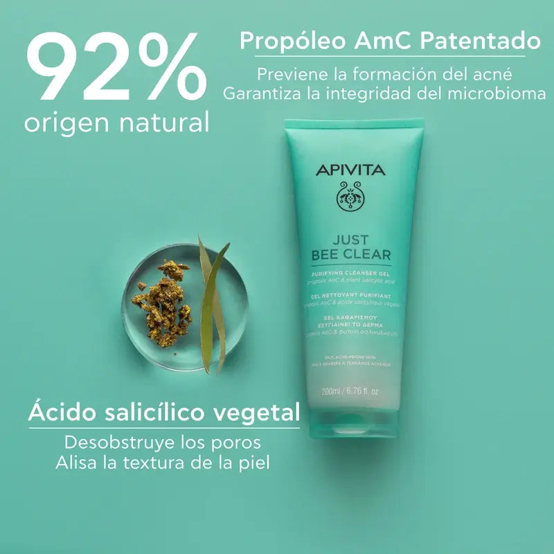 Apivita Čistiaci gél Just Bee Clear, 200 ml