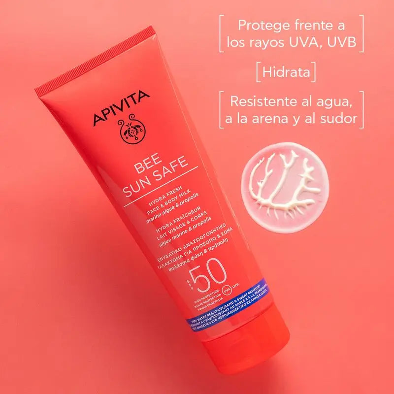 APIVITA Hydra Fresh Mlieko SPF 50 Cestovné balenie 100 ml