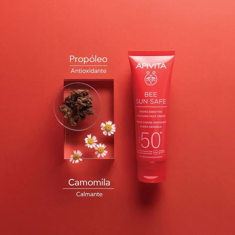 APIVITA Hydra Sensitive Upokojujúci krém SPF 50 50 ml