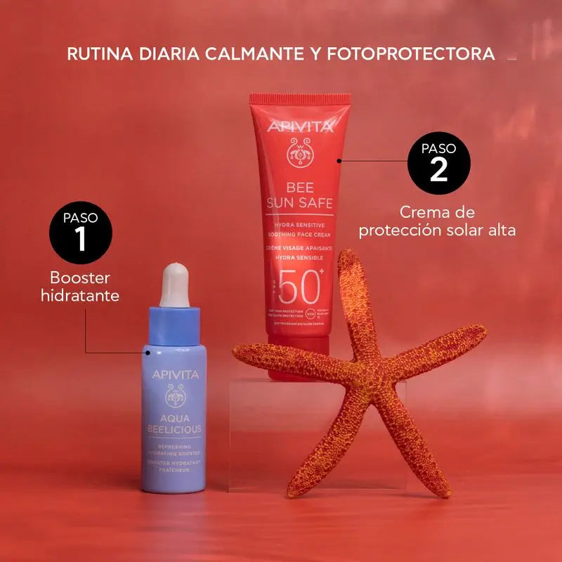 APIVITA Hydra Sensitive Upokojujúci krém SPF 50 50 ml