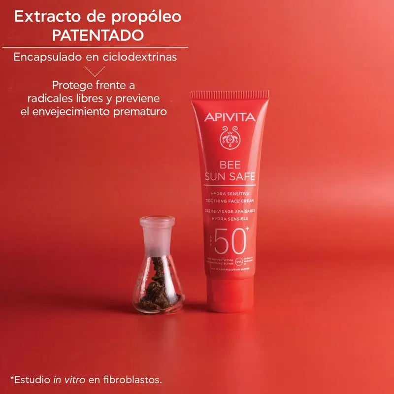 APIVITA Hydra Sensitive Upokojujúci krém SPF 50 50 ml