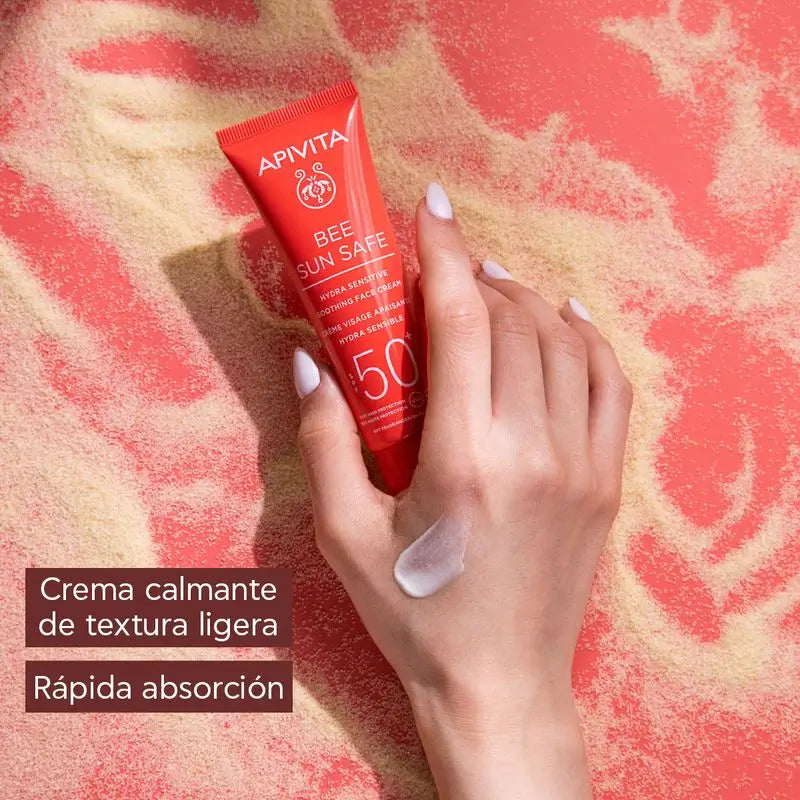 APIVITA Hydra Sensitive Upokojujúci krém SPF 50 50 ml