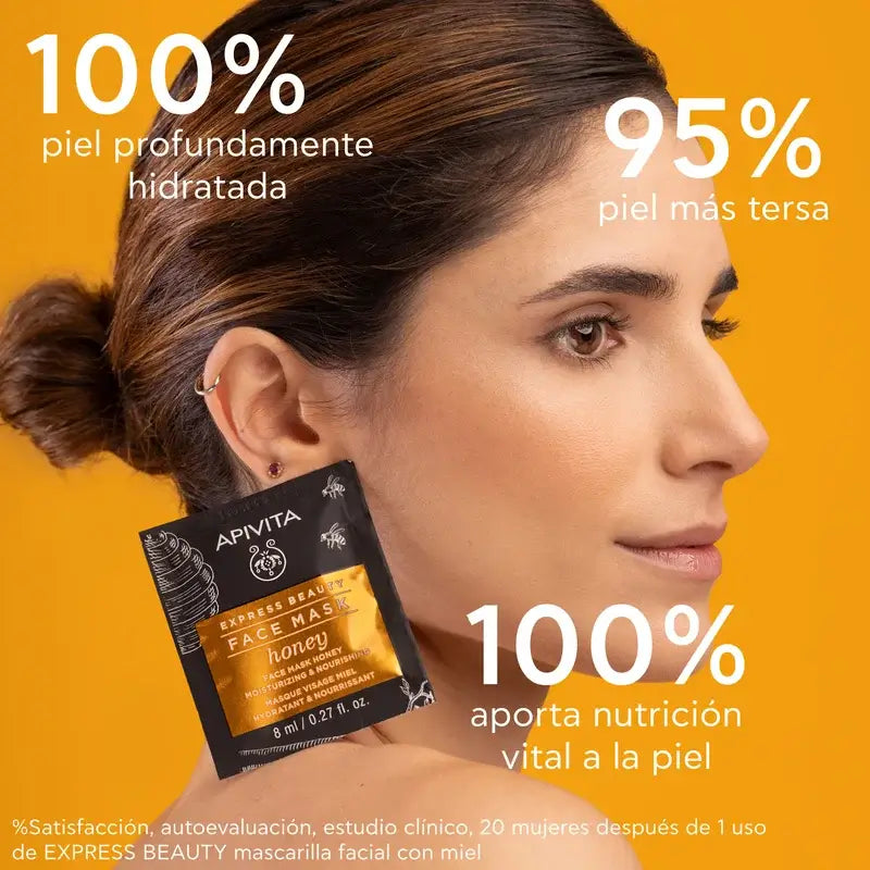 APIVITA Express Beauty Hydratačná a výživná maska s medom