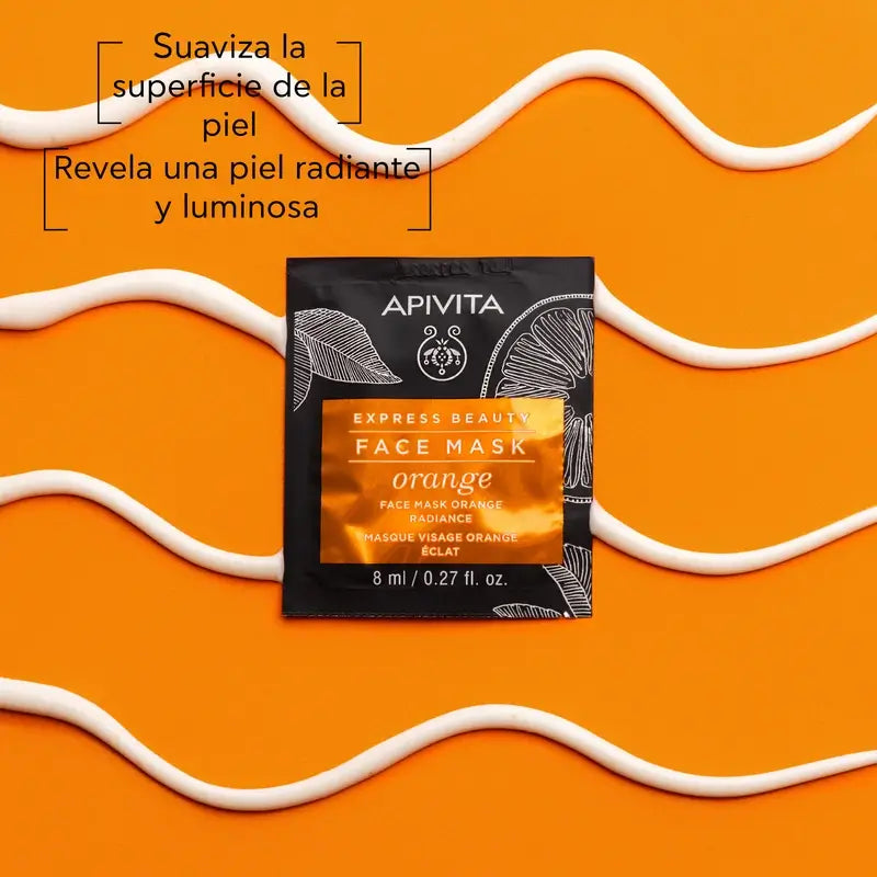 APIVITA Express Beauty Revitalizačná pleťová maska s pomarančom