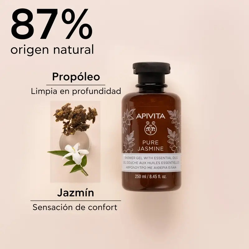 APIVITA Pure Jasmine Sprchový gél s jazmínom 250 ml